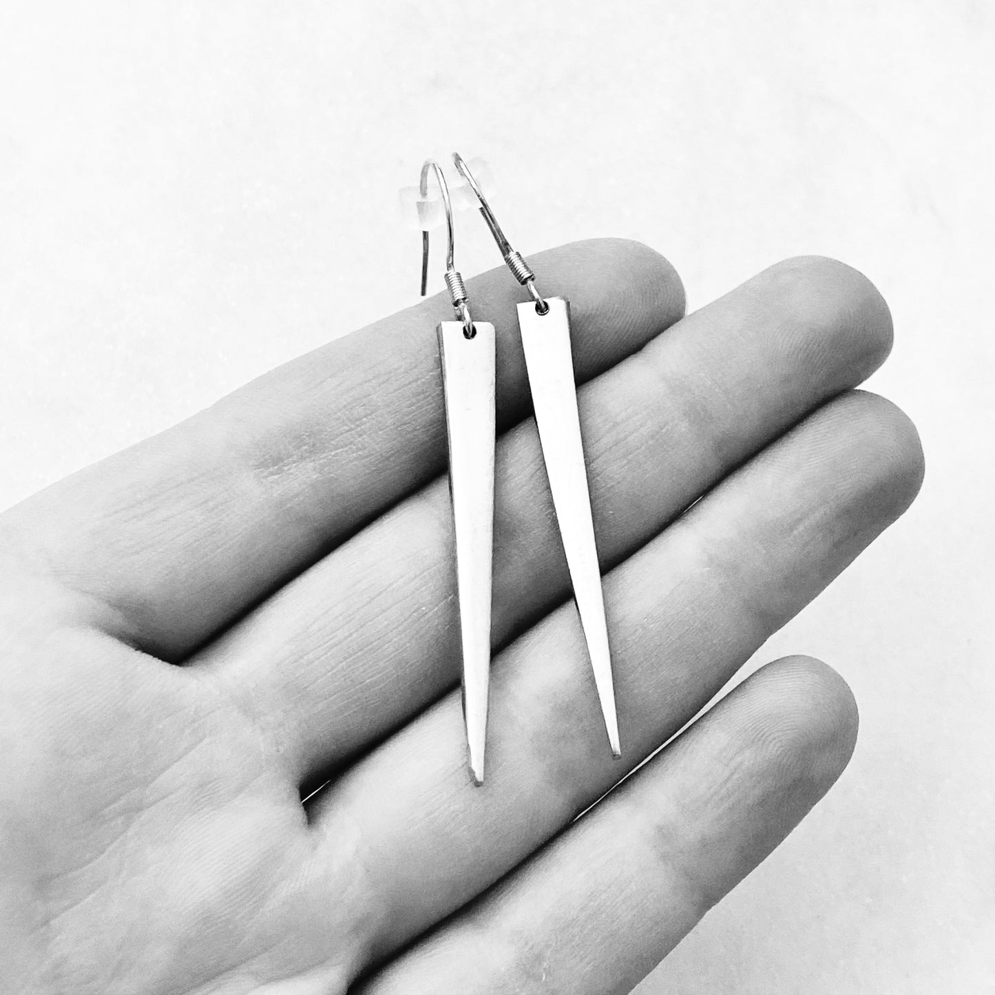 Silver Fork Tine Drop Earrings, Reclaimed Silverware Earrings, Vintage Fork Jewelry