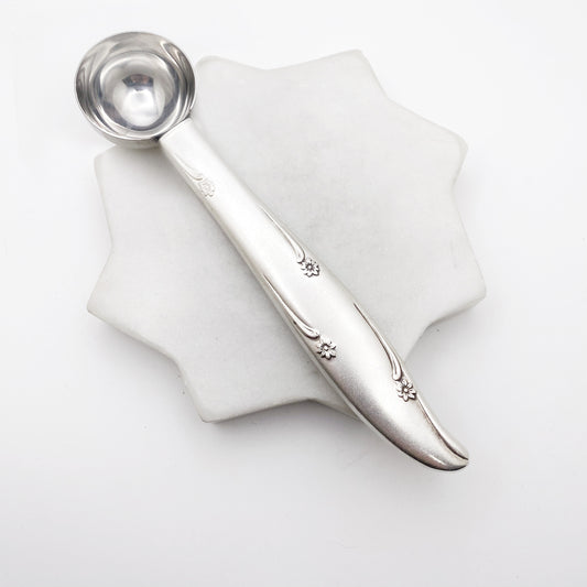 Silver Flower 1960, RARE Tea Measuring Spoon, Vintage Silverware Scoop Scoop callistafaye   