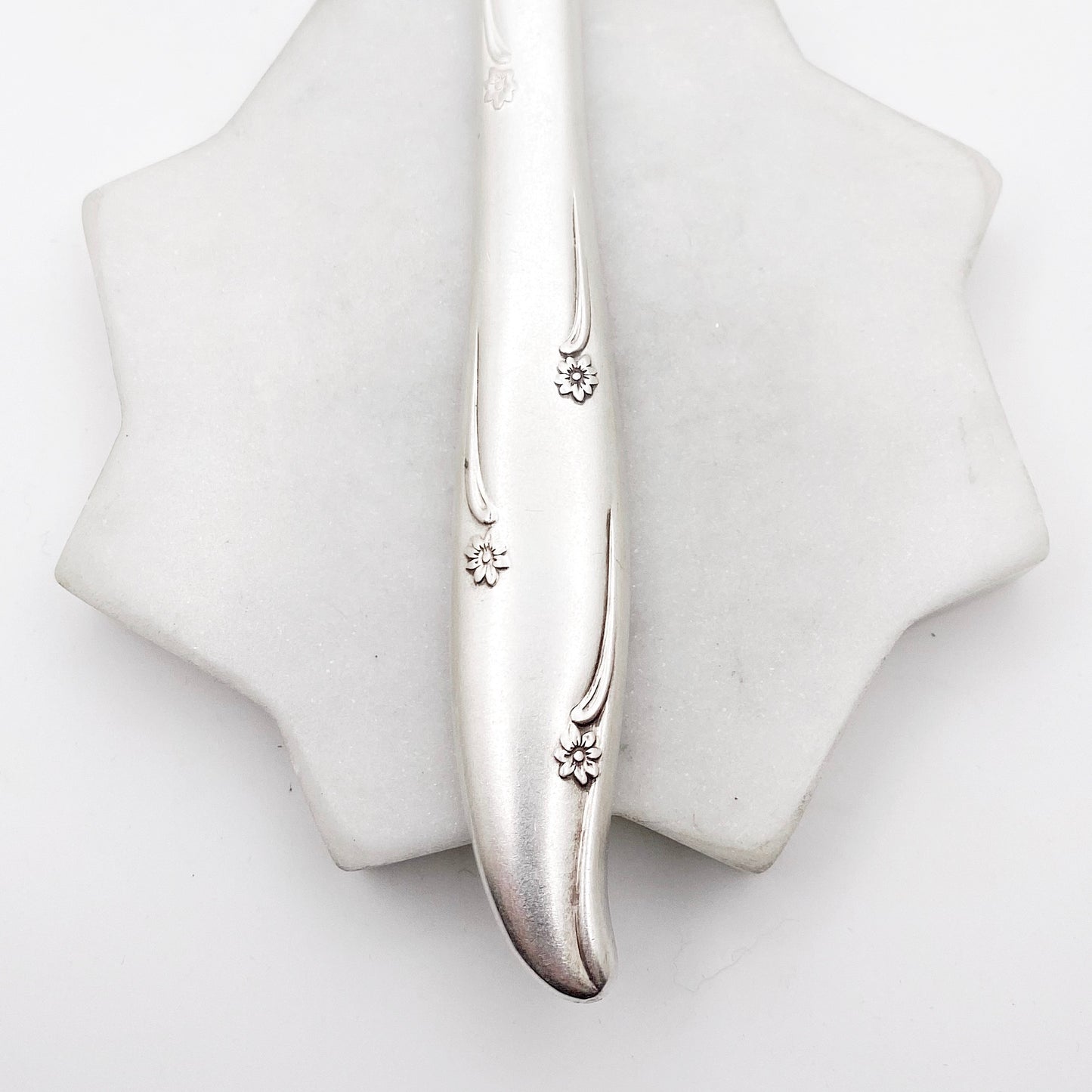 Silver Flower 1960, RARE Coffee Measuring Spoon, Vintage Silverware Scoop Scoop callistafaye   