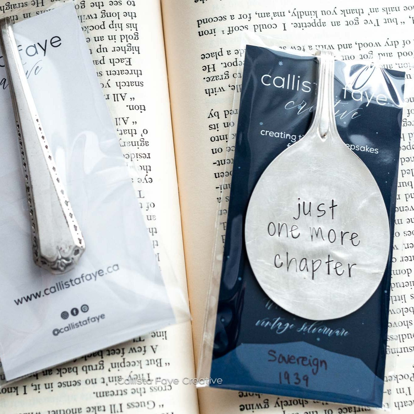 A Book a Day Keeps Reality Away, Vintage Spoon Bookmark Bookmarks callistafaye   