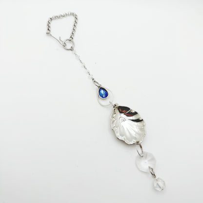 Rainbow Sun Catcher, Small Sun Catcher Crystal, Vintage Silverware Window Ornament