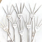 Cheers (cursive), Caesar Cocktail Fork, Bloody Mary Garnish Fork, Hand Stamped Vintage Fork Forks callistafaye   