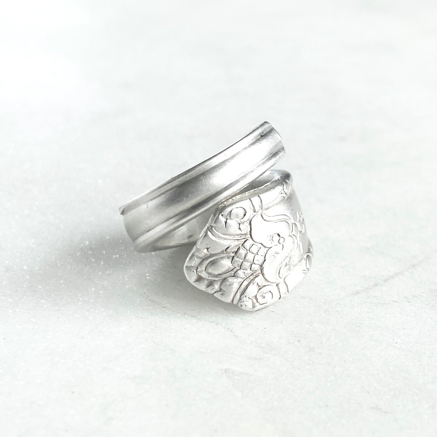 Her Majesty 1931, Custom Size Spiral Spoon Ring, Vintage Silverware Ring Rings callistafaye   