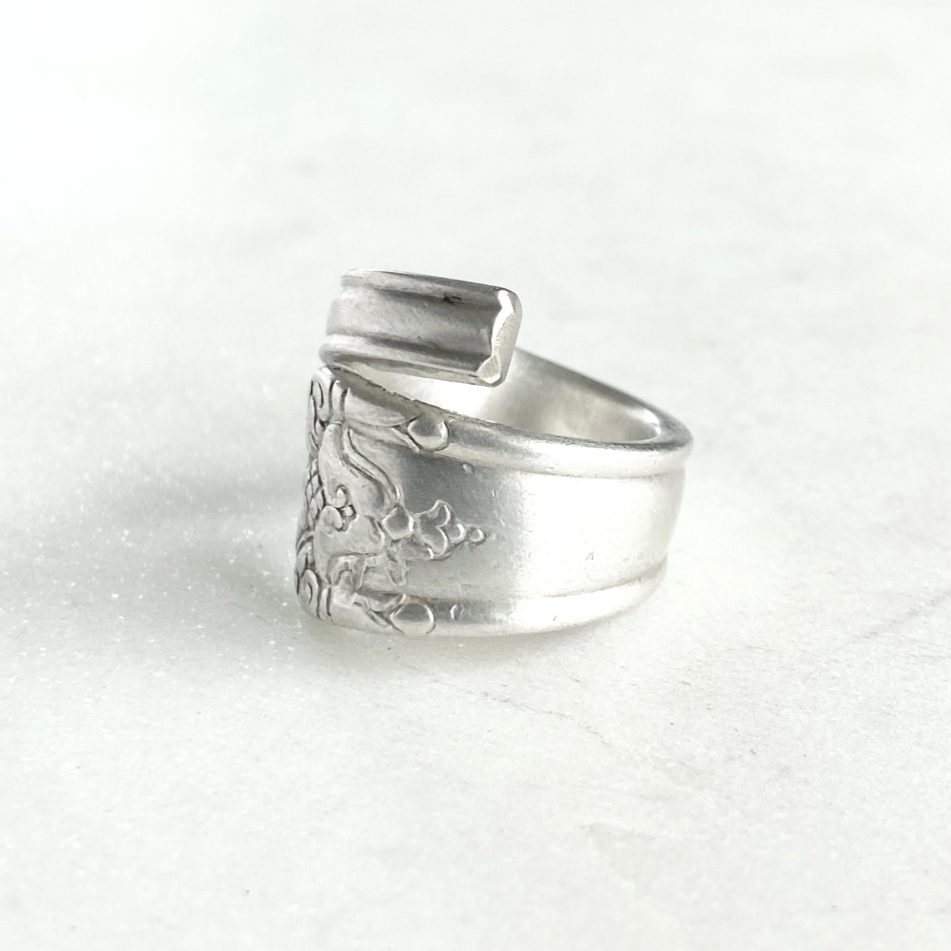 Her Majesty 1931, Custom Size Spiral Spoon Ring, Vintage Silverware Ring Rings callistafaye   