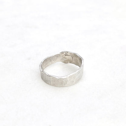 Fork Tine Ring, Hammered Stacking Ring, Reversible Ring Rings callistafaye   