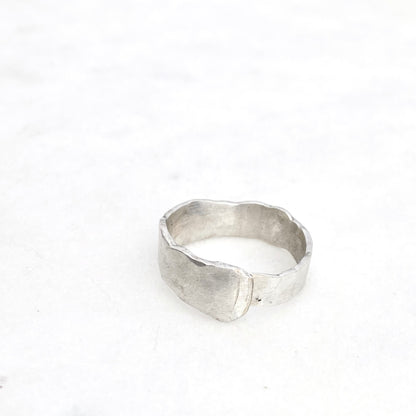 Fork Tine Ring, Hammered Stacking Ring, Reversible Ring Rings callistafaye   