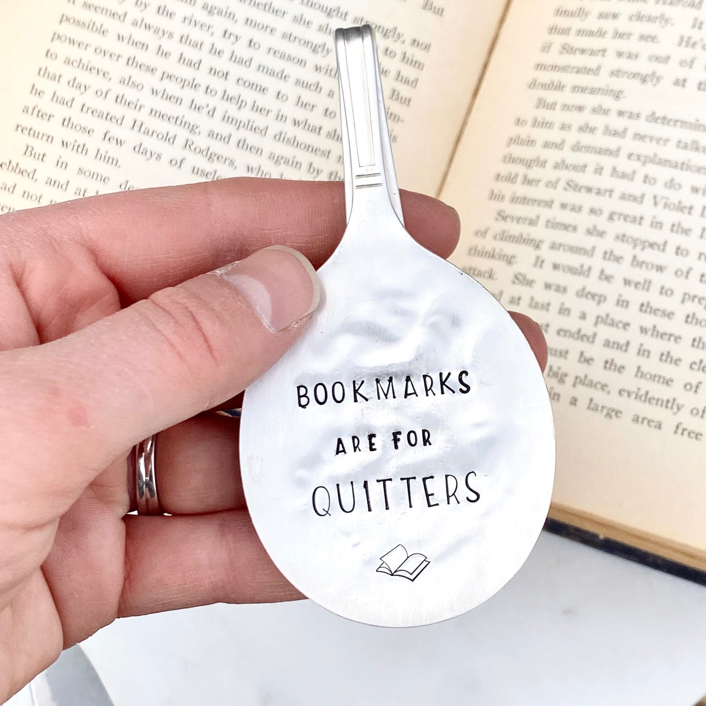 Bookmarks are for Quitters, Vintage Spoon Bookmark Bookmarks callistafaye   