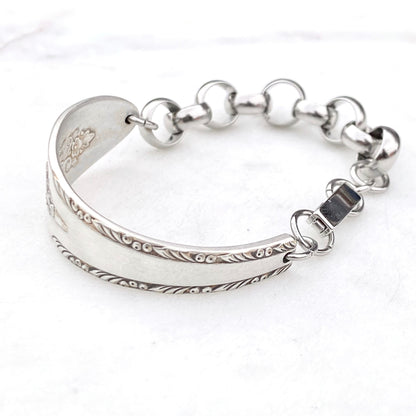 Lady Stuart 1949, Half Chain Bracelet, Vintage Spoon Handle, Antique Spoon Bracelet Bracelets callistafaye   