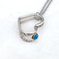 Rose and Leaf 1937, Turquoise Rivet, Floating Heart, Vintage Spoon Jewelry Hearts callistafaye   