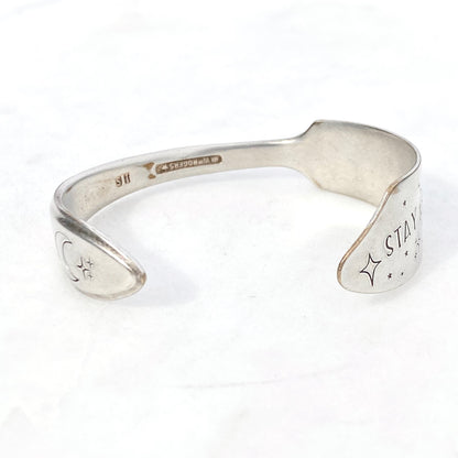 Stay Wild Moon Child, Pickwick 1938, Cuff Bracelet, Hand Stamped Vintage Spreader Bracelets callistafaye   