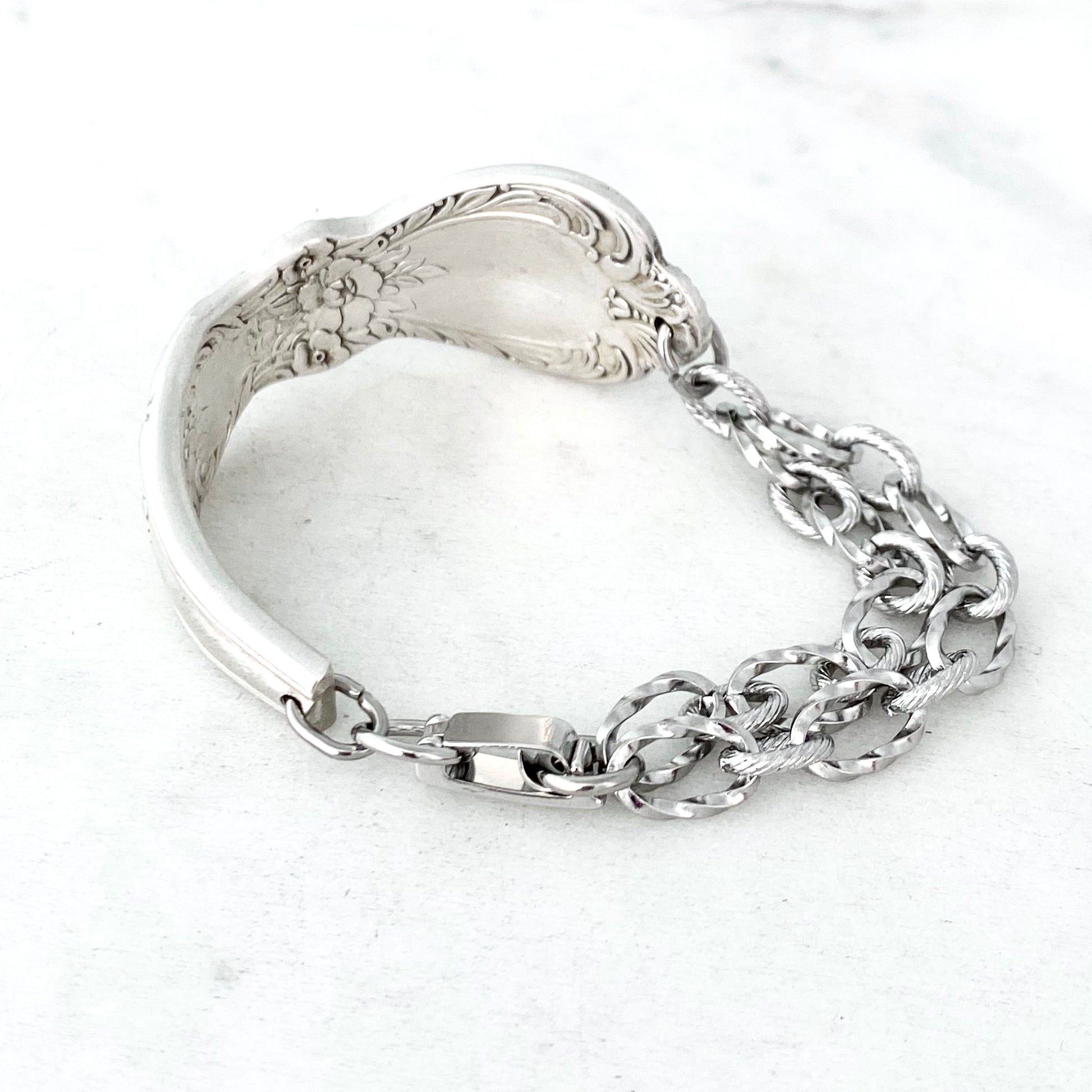 Heritage 1953, Half Chain Bracelet, Vintage Spoon Handle, Antique Spoon Bracelet Bracelets callistafaye   