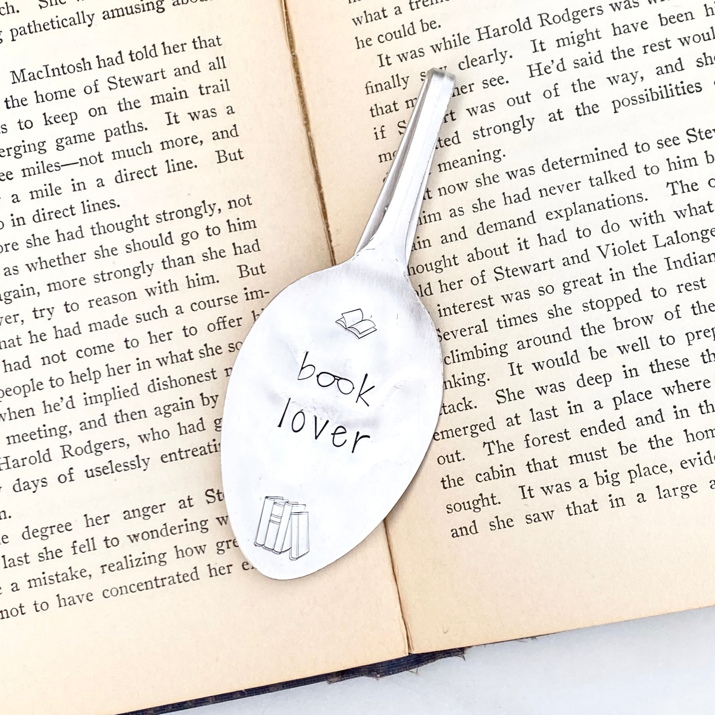 Book Lover, Vintage Spoon Bookmark Bookmarks callistafaye   