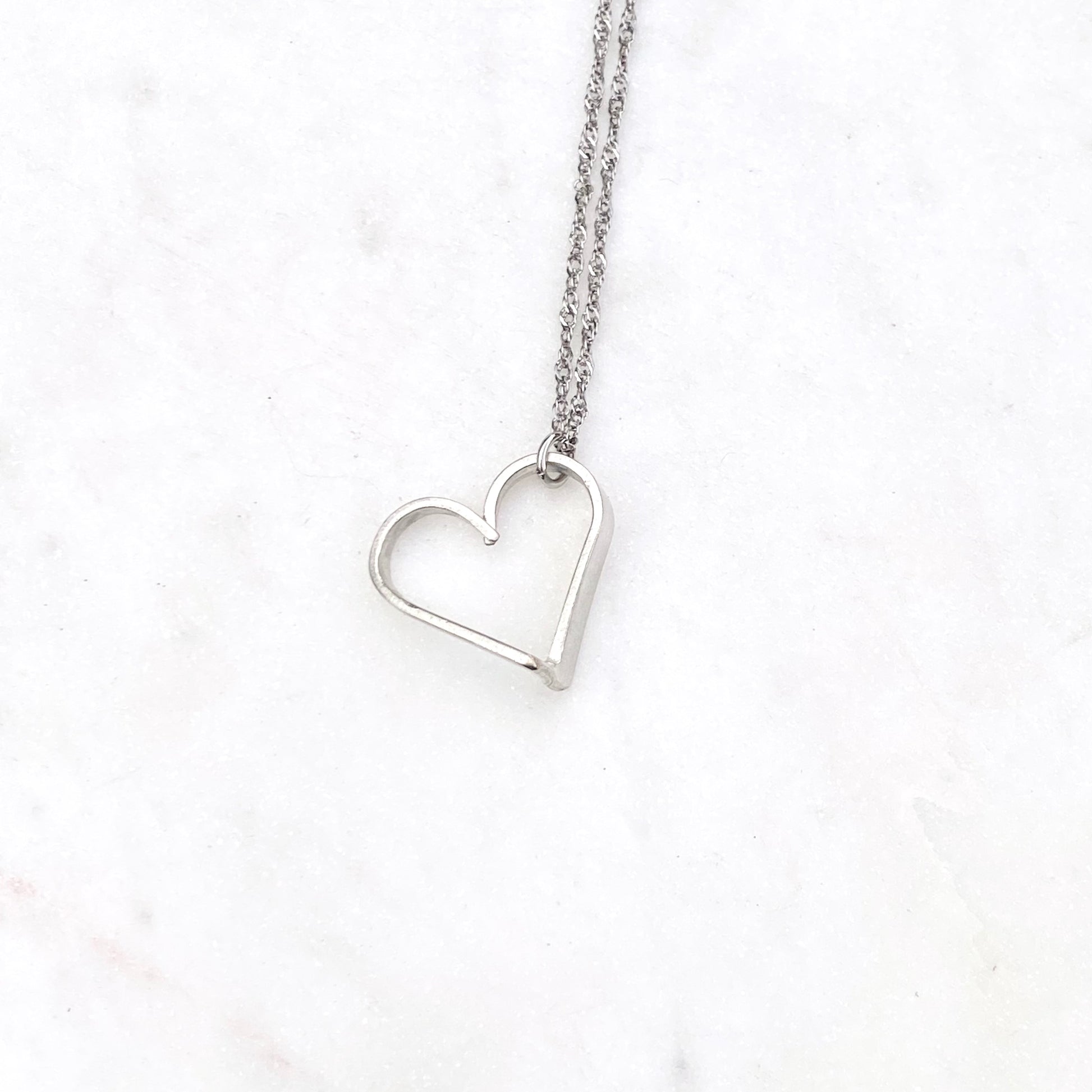 MINI Fork Tine Heart, Mini Floating Heart, Vintage Silverware Jewelry Hearts callistafaye   