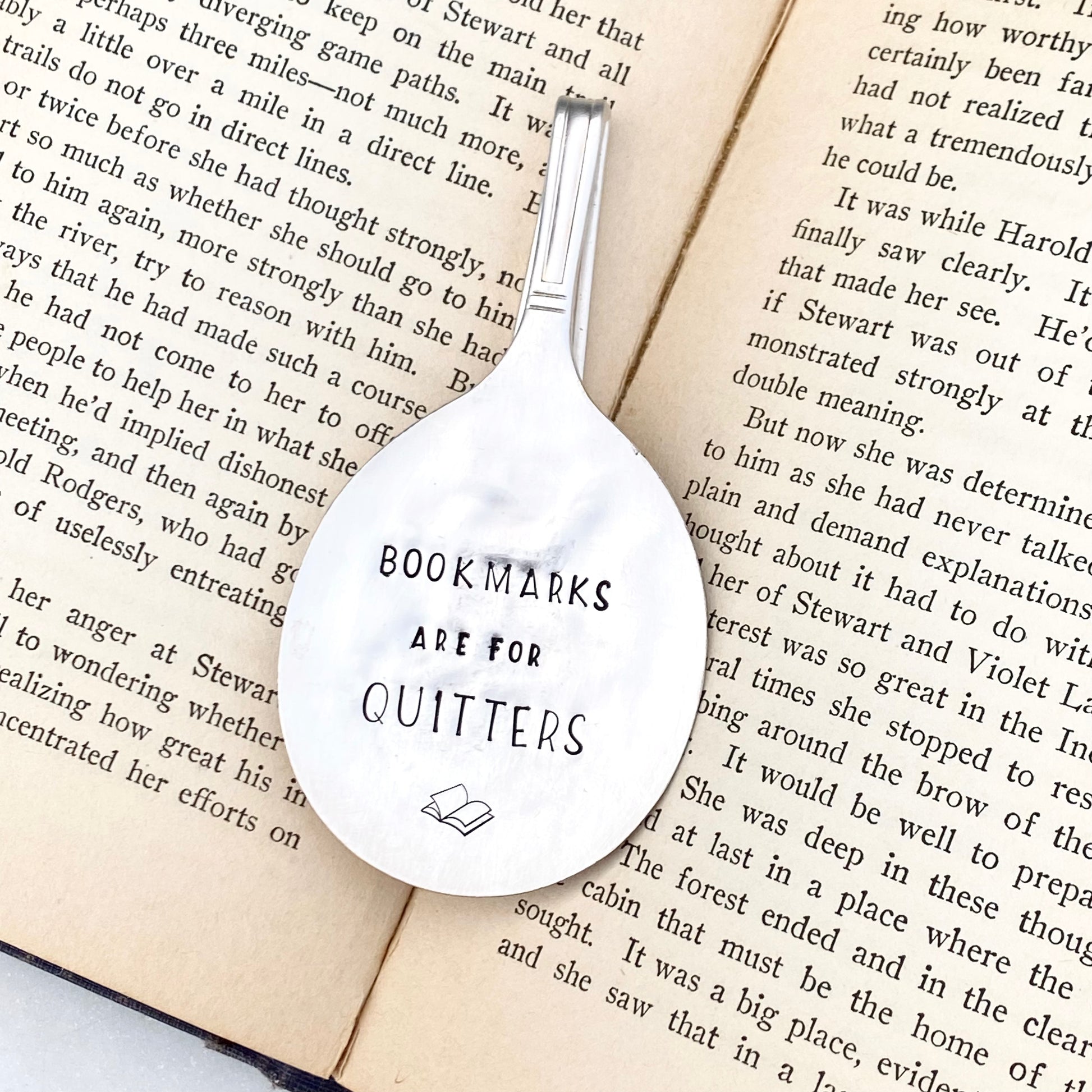 Bookmarks are for Quitters, Vintage Spoon Bookmark Bookmarks callistafaye   