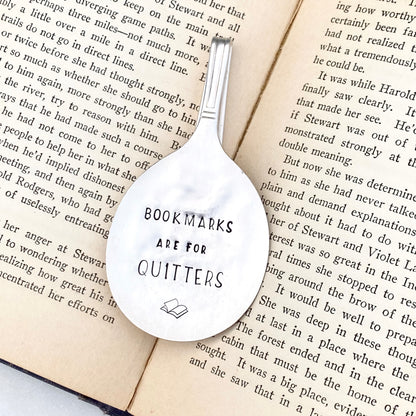 Bookmarks are for Quitters, Vintage Spoon Bookmark Bookmarks callistafaye   