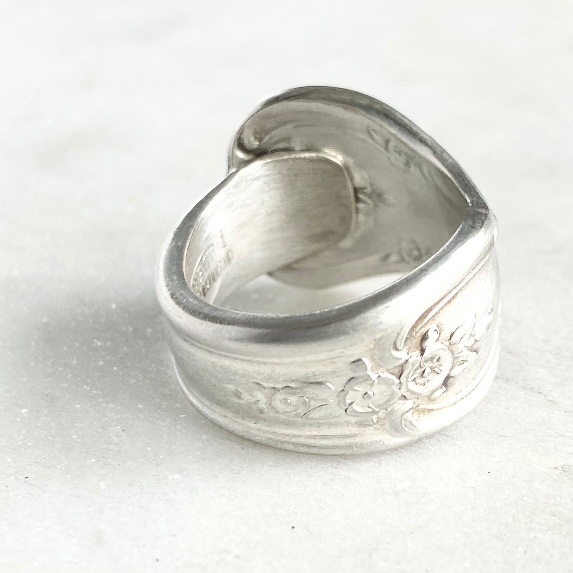 Inspiration Magnolia 1951, Custom Size Spoon Ring, Vintage Silverware Ring Rings callistafaye   