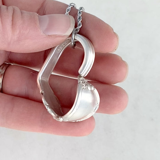 Reflection 1959, Floating Heart, Vintage Spoon Jewelry, 65th Birthday