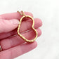 Golden Love Precious Flower 1970, ULTRA RARE Floating Heart, Vintage Spoon Jewelry