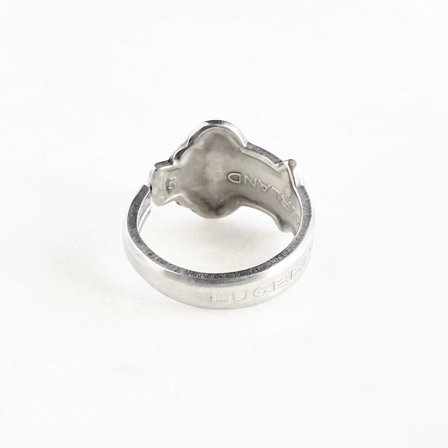 Rolex Spoon Ring, Size 9.5, Rolex Tree, RARE Vintage Spoon Ring, Stainless Steel Spoon Ring Rings callistafaye   