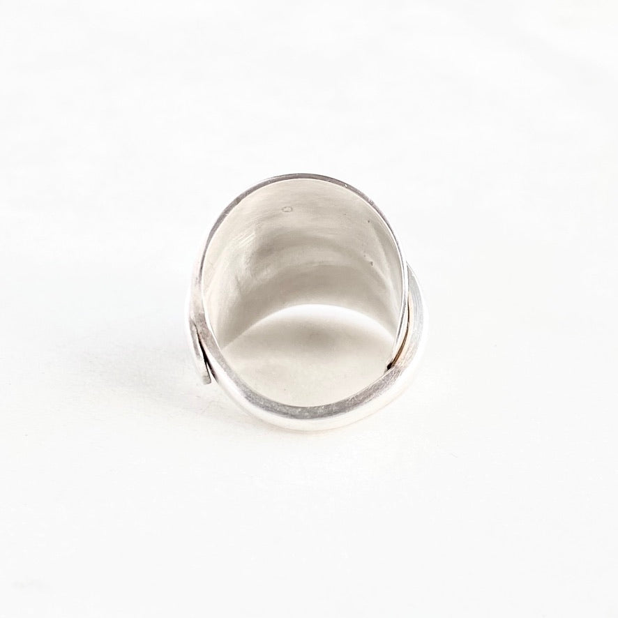 Silver Tulip 1956, Size 9, Saddle Ring, Vintage Spoon Ring Rings callistafaye   