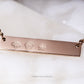 Custom Birth Flower Nameplate Necklace, Personalized Necklaces callistafaye Rose Gold  