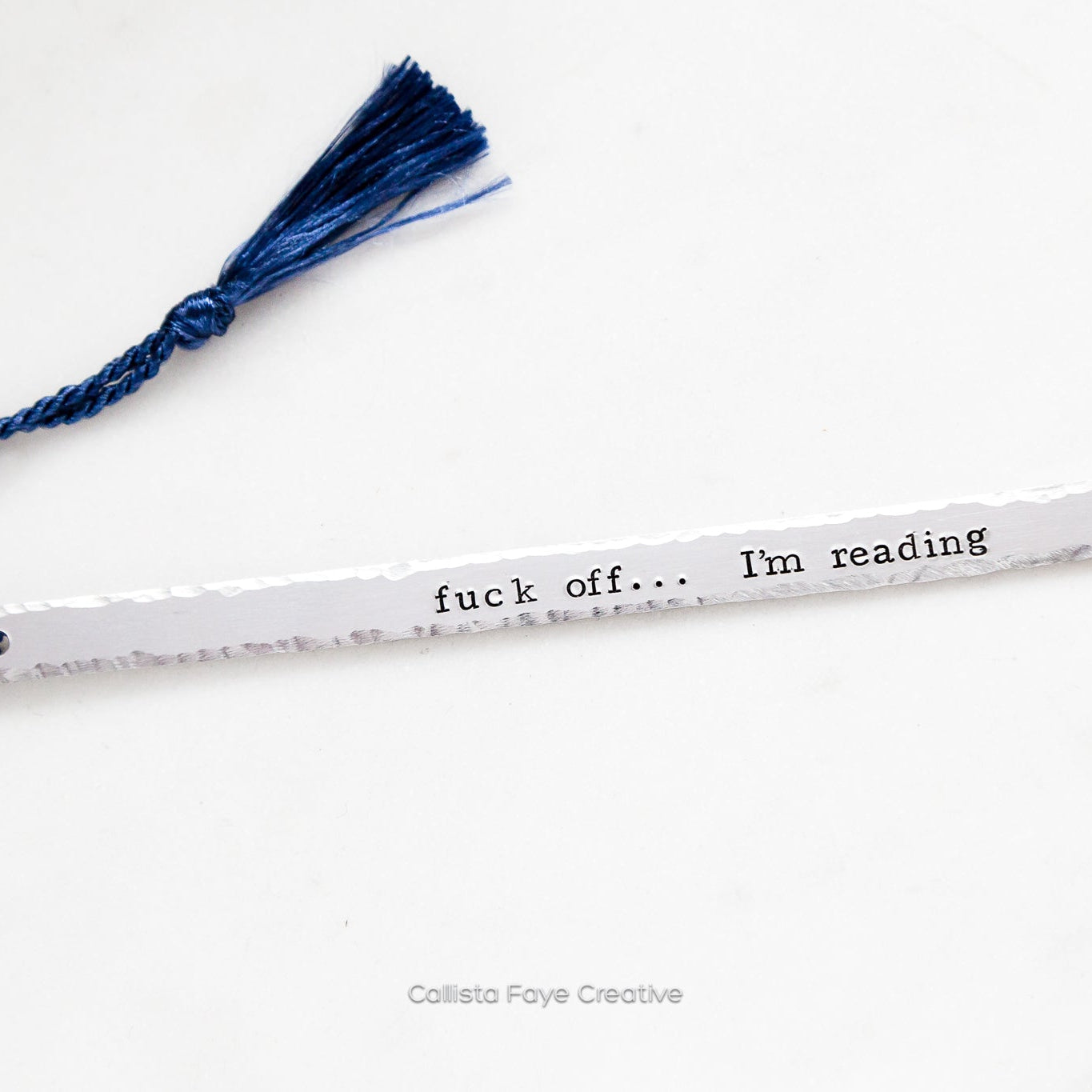 Fuck Off... I'm Reading, Skinny Hand Stamped Bookmark Bookmarks callistafaye   
