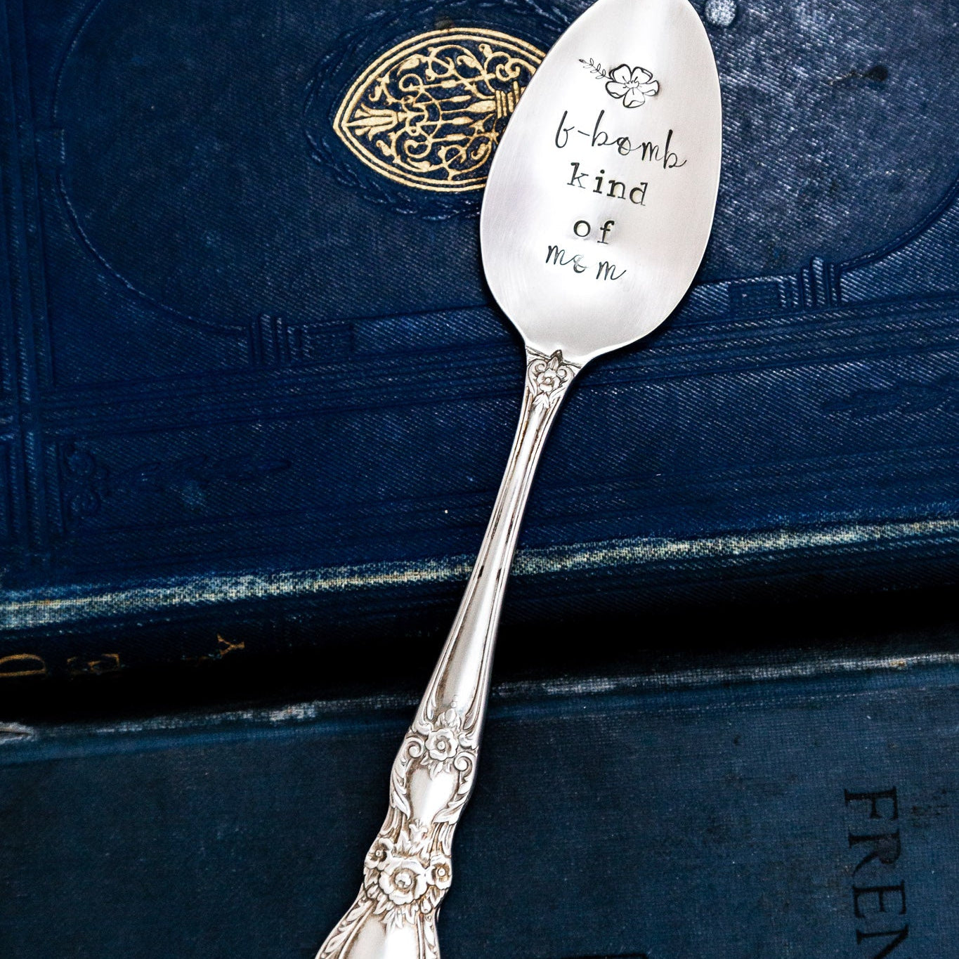 F-Bomb Kind Of Mom, Hand Stamped Vintage Spoon Spoons callistafaye   
