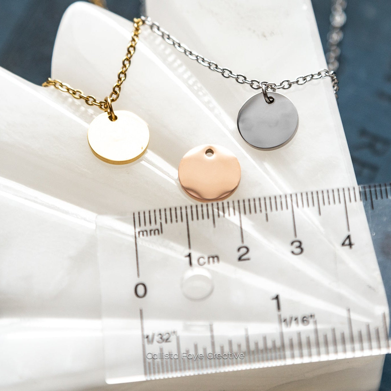 Present | Perfect, Hand Stamped Coin Necklace Necklaces callistafaye   