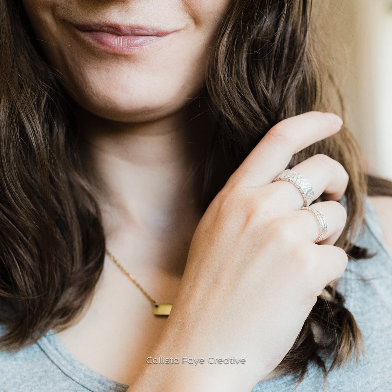 Love Precious Flower 1970, RARE Spoon Ring, Vintage Spoon Ring Rings callistafaye   