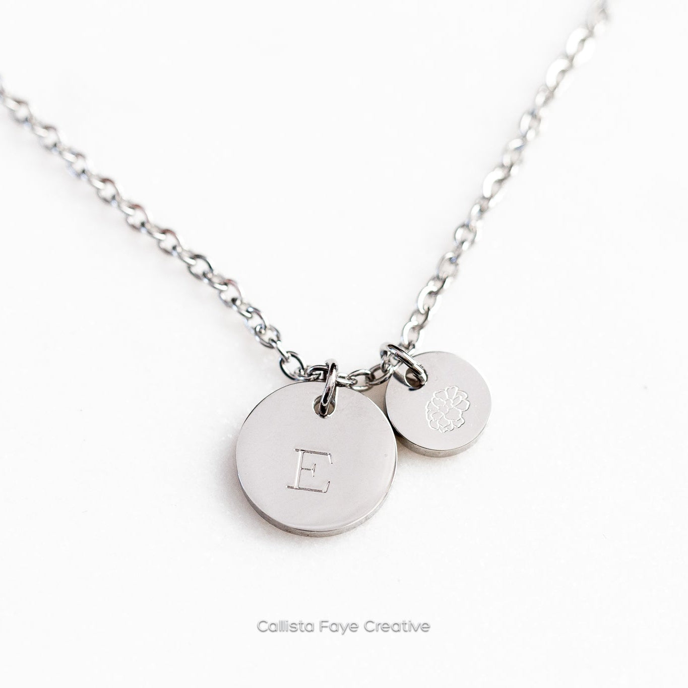 Personalized Duo Coin Custom Necklace Necklaces callistafaye   