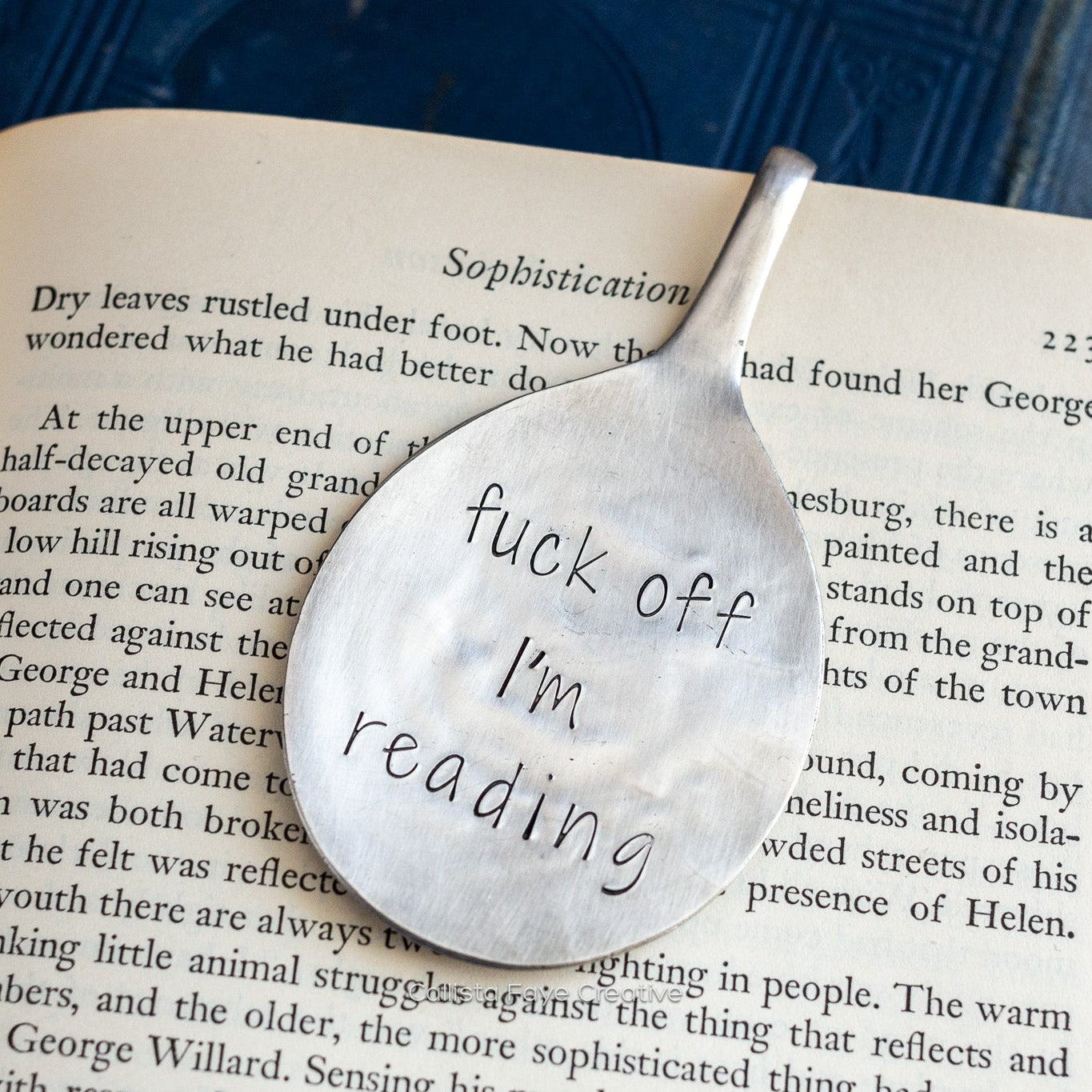 Fuck Off I'm Reading, Vintage Spoon Bookmark Bookmarks callistafaye   