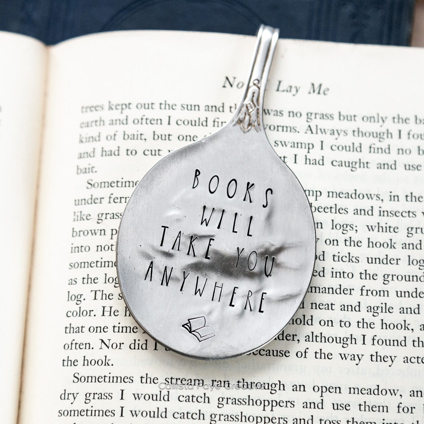 Books Will Take You Anywhere, Vintage Spoon Bookmark Bookmarks callistafaye   