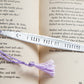 I Read Past My Bedtime, Tapered Hand Stamped Bookmark Bookmarks callistafaye   