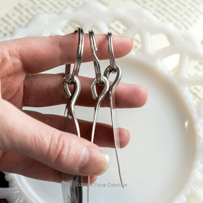 Exhale the Bullshit, Hand Stamped Vintage Spoon Keychain Keychains callistafaye   