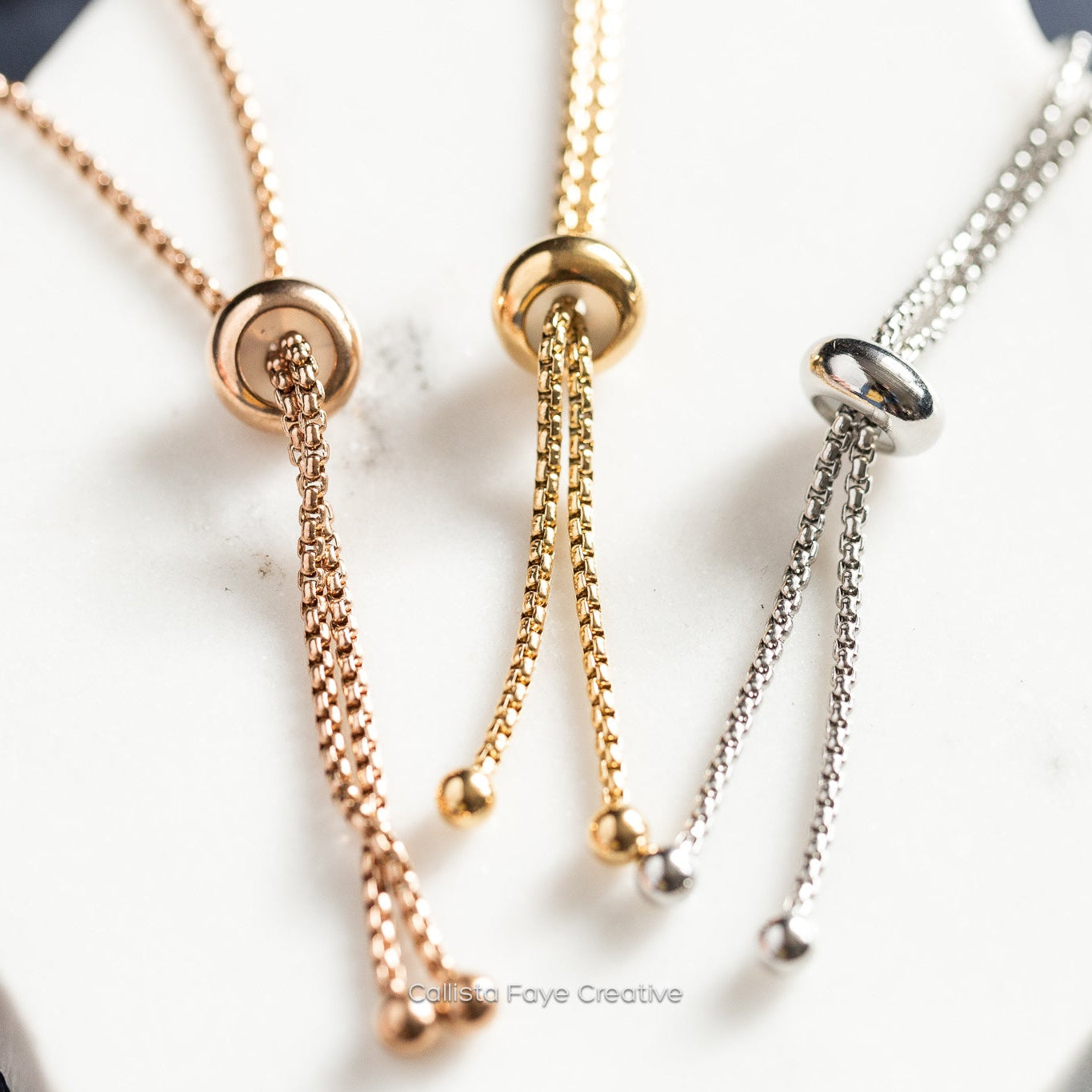 Custom Mini Coin Bead Bracelet, Personalized Necklaces callistafaye   