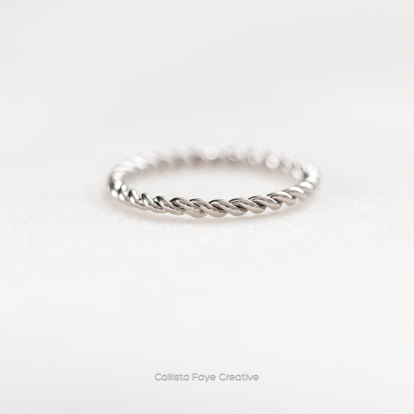 Twist Mini Stacking Rings Rings callistafaye Silver 4 