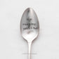 My Morning Priori-tea, Hand Stamped Vintage Spoon Spoons callistafaye   