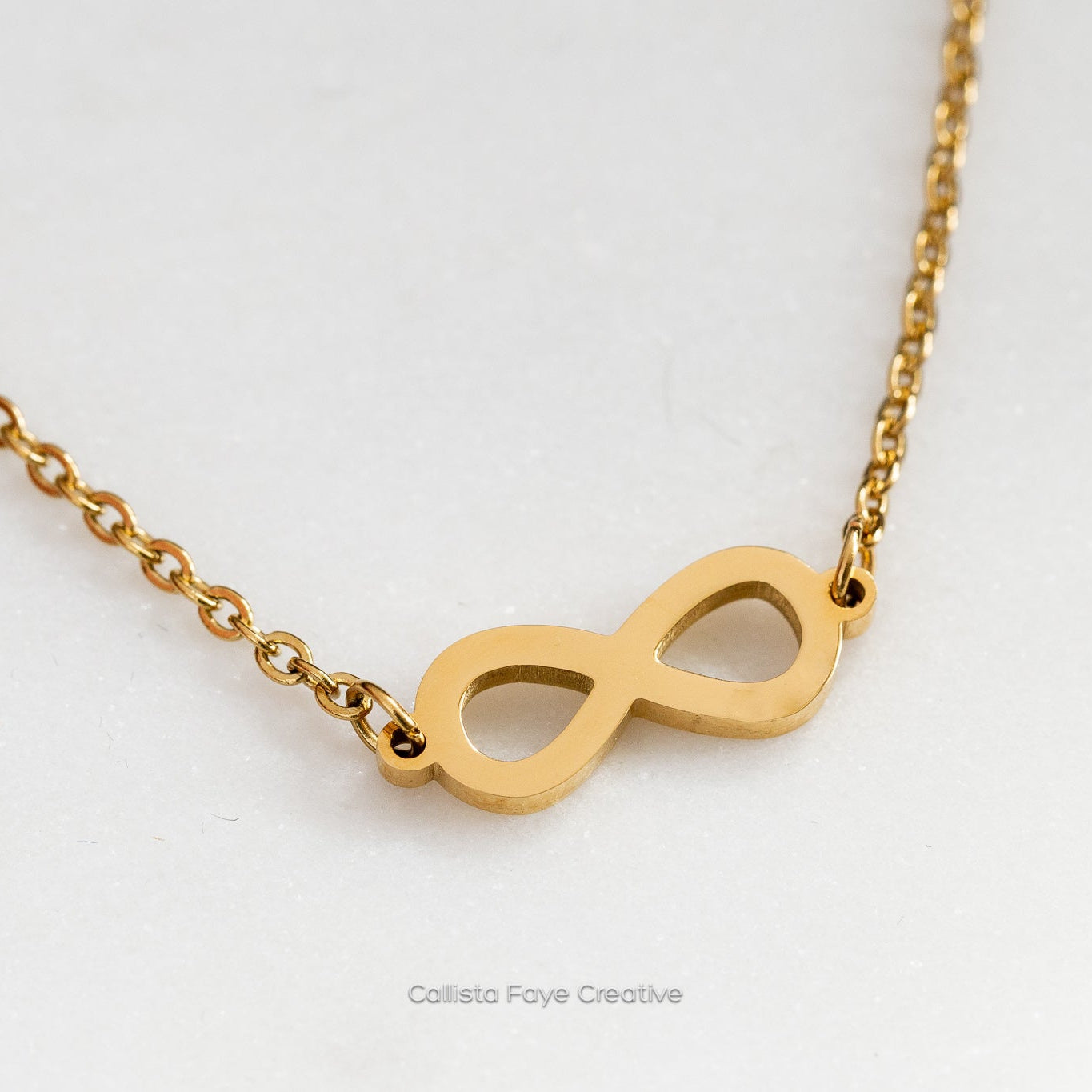 Infinity, Dainty Pendant Necklace, Layering Necklace Necklaces callistafaye   