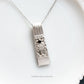 Coronation 1936, Spoon Handle Pendant with Crystal Rivet, Vintage Silver Necklace Necklaces callistafaye   