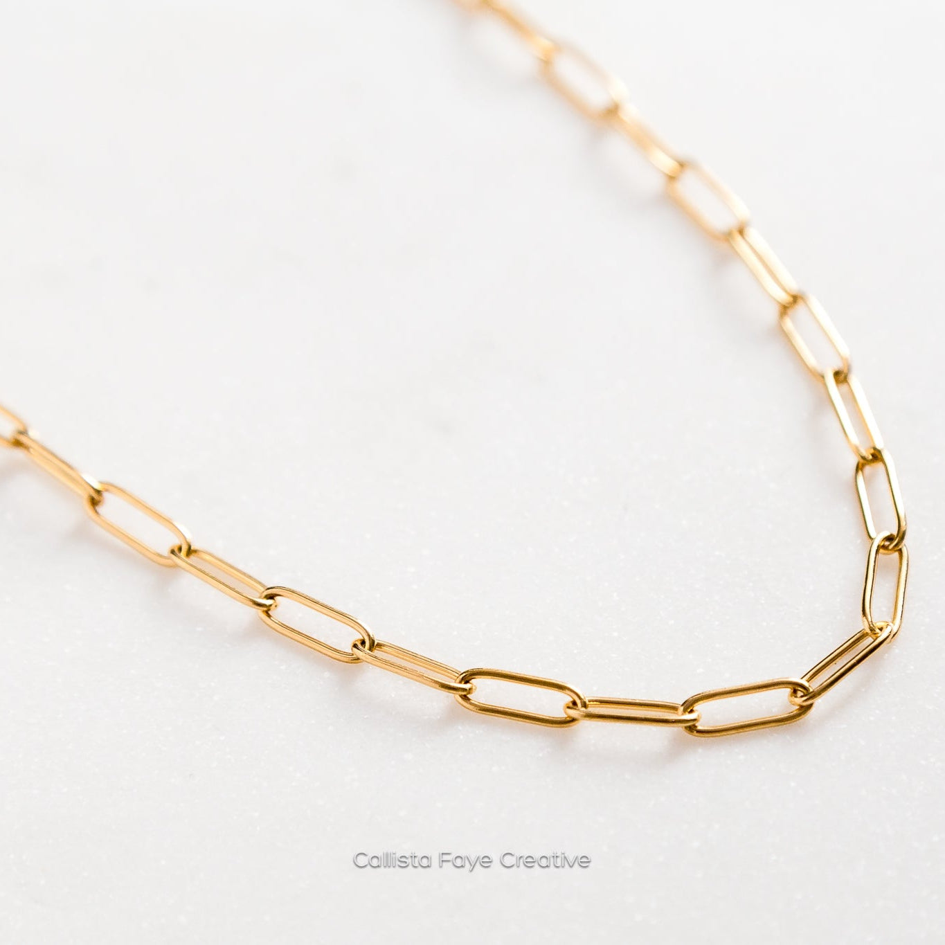 Paperclip Chain, Dainty Layering Necklace Necklaces callistafaye   