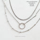 Eternity, Dainty Pendant Necklace, Layering Necklace Necklaces callistafaye Silver  