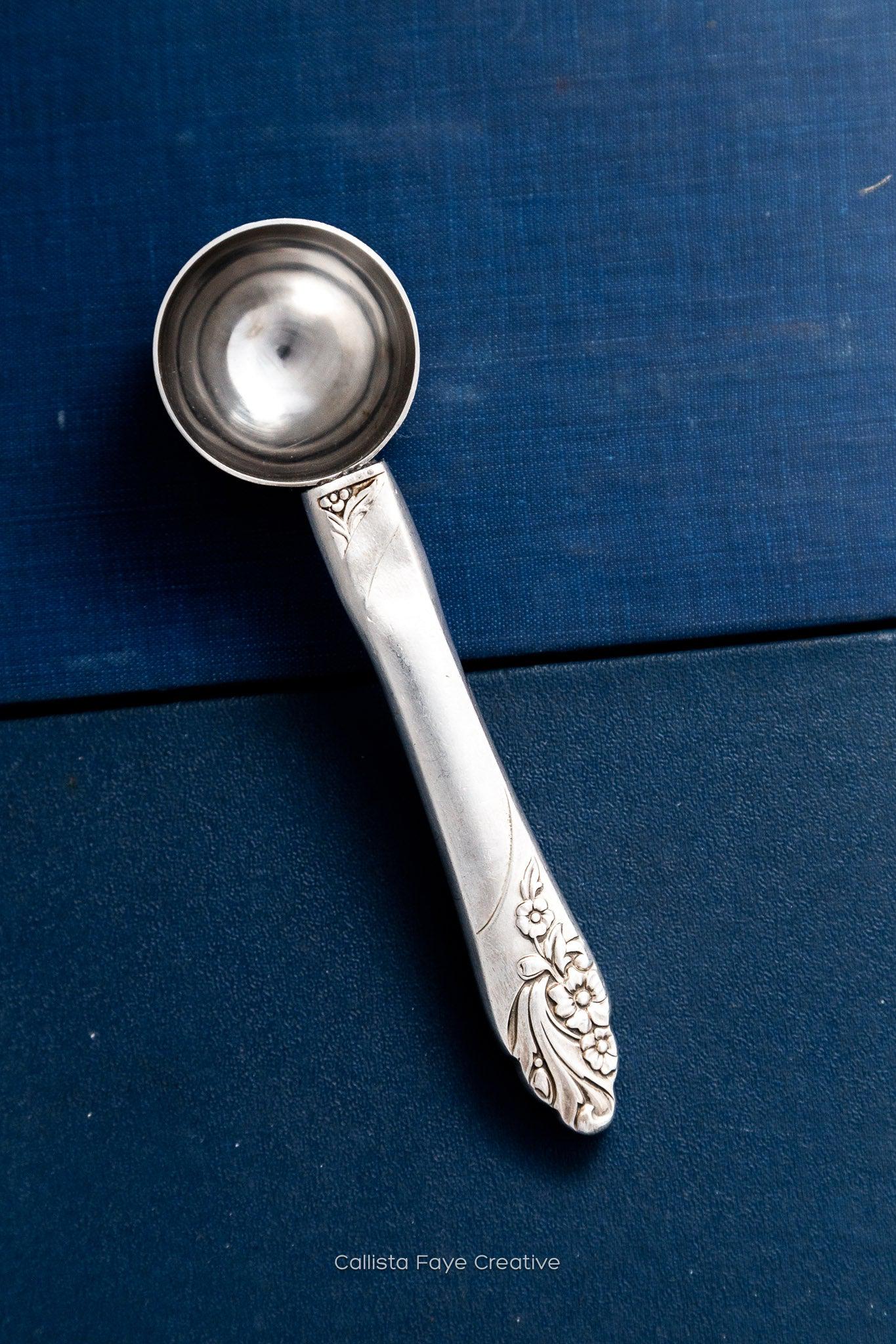 Evening Star 1950, Tea Scoop, Vintage Silverware Spoons callistafaye   