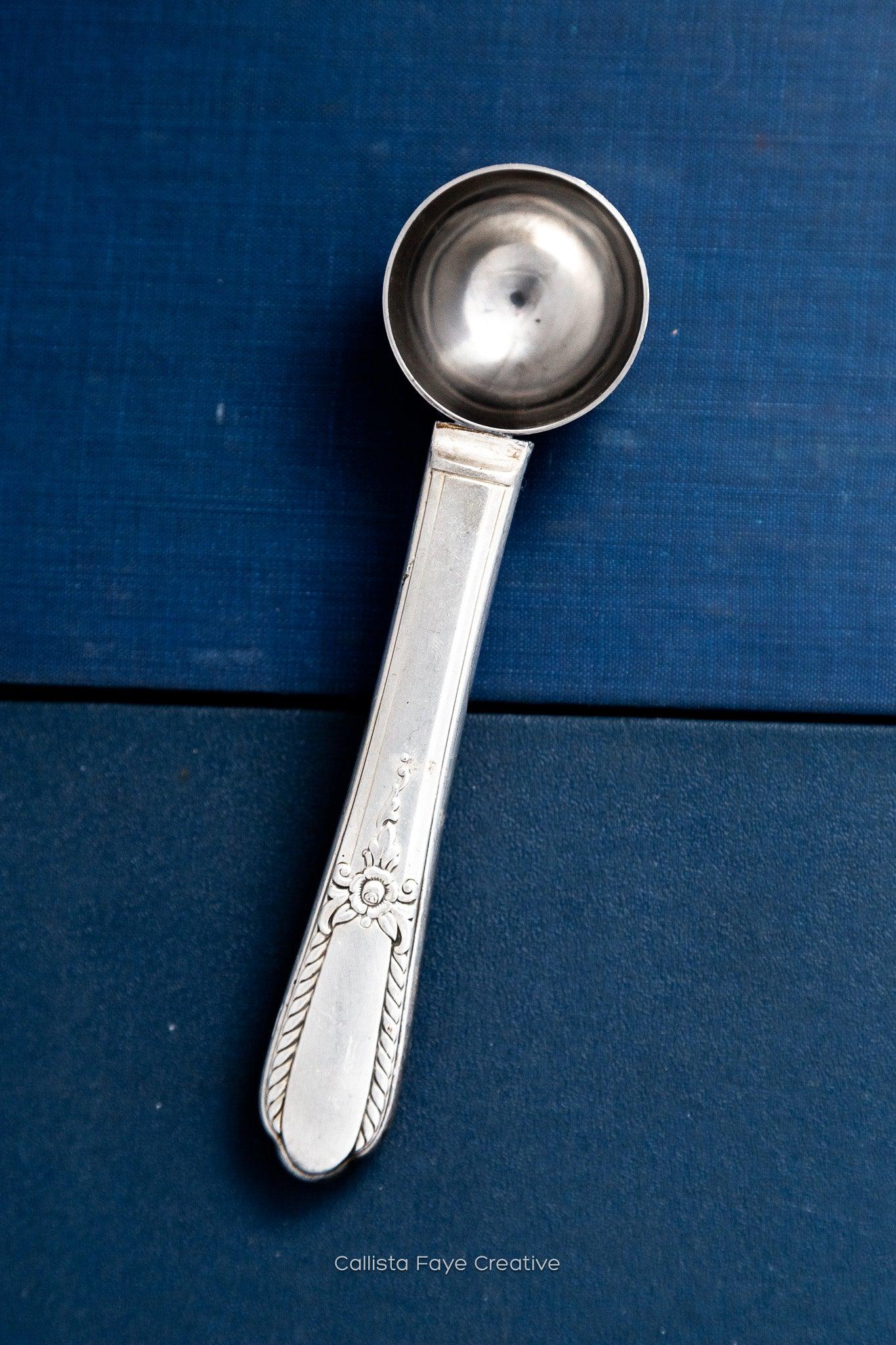 Pendant 1941, Tea Scoop, Vintage Silverware Spoons callistafaye   
