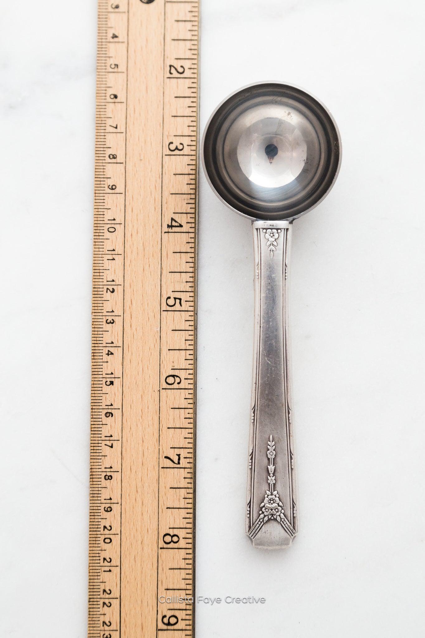 Milady 1940, Coffee Scoop, Vintage Silverware Spoons callistafaye   