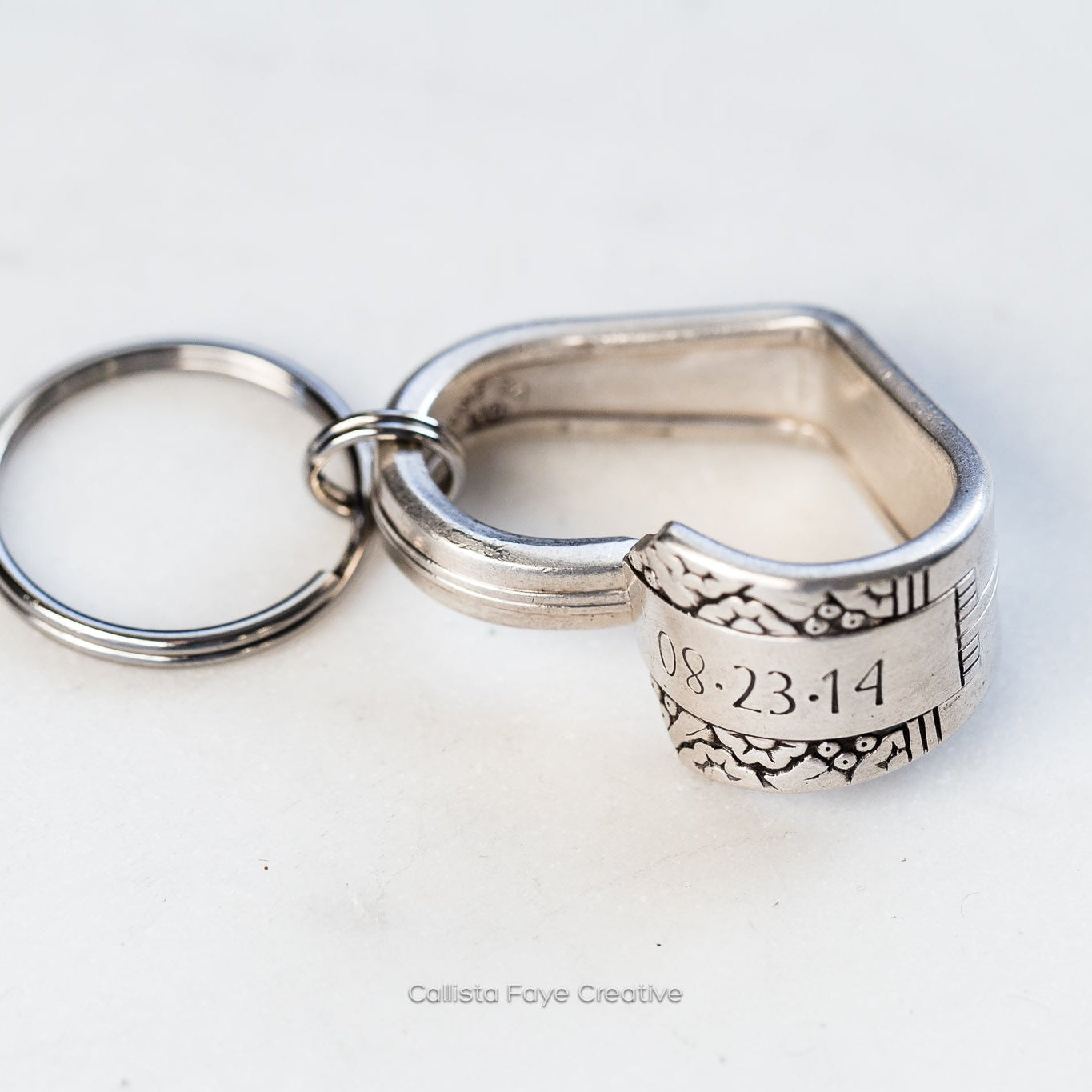 Custom Date, Anniversary Gift, Park Lane 1936, Floating Heart Keychain, Personalized Vintage Spoon Keychain Hearts callistafaye   