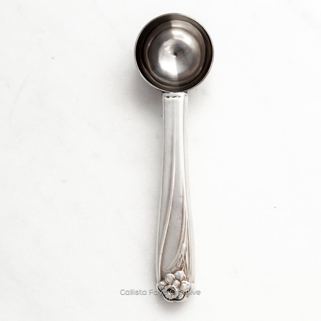 Daffodil 1950, RARE Tea Scoop, Vintage Silverware Spoons callistafaye   