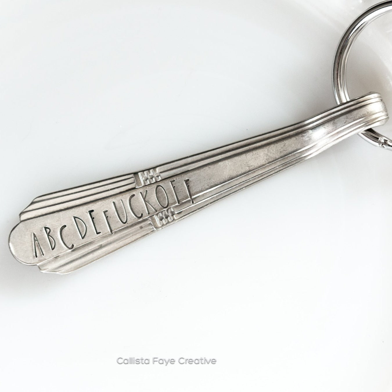 ABCDEFUCKOFF, Spoon Handle Keychain Keychains callistafaye   