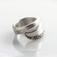 Brittany Rose 1948, Size 8, Spiral Ring, Vintage Spoon Ring Rings callistafaye   