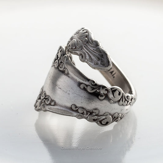 Berkshire 1897, Size 9.5, 100 Yr Spiral Ring, Vintage Spoon Ring Rings callistafaye   
