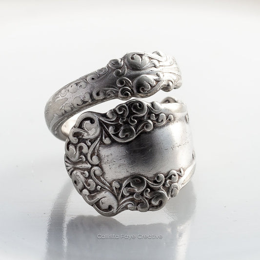 Berkshire 1897, Size 9.5, 100 Yr Spiral Ring, Vintage Spoon Ring Rings callistafaye   